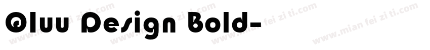 QIuu Design Bold字体转换
